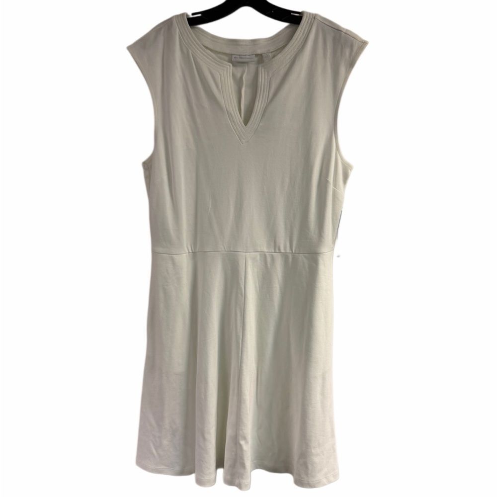 NWT New York & Company White Dress with Pockets Size XL